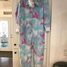 Unicorn Onesie Pajamas Nwot A Unicorn Onesie Pajamas, Unicorn Onesie, Onesie Pajamas, Joe Boxer, Women's Intimates, Onesies, Checks, Pajamas, Color Blue