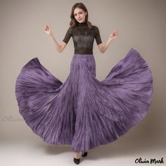 Olivia Mark - Flared Skirt with Adjustable Waist Elegant Wrap Dress, Chic Skirts, Sleeveless Gown, Dance Skirt, Elegant Skirt, Simple Chic, Pleated Midi Skirt, Flared Skirt, Types Of Skirts