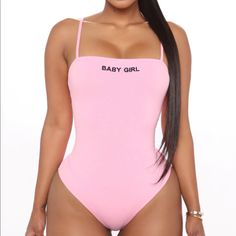 Size Large Nwt Baby Girl Bodysuit Pink From Fashion Nova ! Pink Cotton Bodysuit For Summer, Pink Sleeveless Bodysuit For Swimming, Pink Cotton Bodysuit For Beach, Pink One-piece Bodysuit For Spring, Cute Pink Bodysuit For Summer, Cute Pink Summer Bodysuit, Casual Pink Onesie For The Beach, Pink Bodysuit For Swimming In Spring, Casual Pink Bodysuit For Swimming