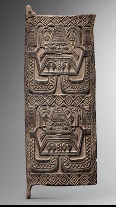 an intricately carved object is shown in this image