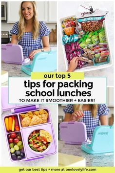 the top 5 tips for packing school lunches to make it smoother and easier