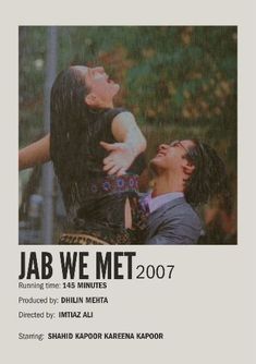 an advertisement for jab we met 2007 with a man holding a baby in the air