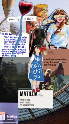 #matilda #harrystylesaesthetic #harry #fashion #scrapbooking #music #aesthetic Music Aesthetic, Cool Art, Scrapbooking, Music