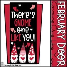 there's gnomes one like you door hanger with hearts on the bottom