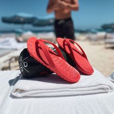 Step into effortless comfort and style with our Fire Red UN-FLIPPABLES®. Crafted from premium EVA, Fire Red Flip-Flops are perfect for all your summer adventures. Using XL EXTRALIGHT® material, an extremely soft, durable and eco-friendly Italian technology together with an innovative massaging footbed design, GUDO flip flops provide a bouncy feeling and stimulate your reflexology pressure points for a relaxing sensation in every step. And while having a distinctive sole pattern that leaves your Sporty Non-slip Outdoor Flip Flops, Casual Slip-resistant Flip Flops For Outdoor Activities, Sporty Slip-resistant Flip Flops For Outdoor, Casual Breathable Flip Flops For Outdoor, Casual Breathable Outdoor Flip Flops, Breathable Casual Outdoor Flip Flops, Comfortable Red Flip Flops For Vacation, Waterproof Casual Flip Flops For Outdoor, Casual Red Non-slip Flip Flops