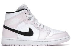 (eBay) Find many great new & used options and get the best deals for Nike Air Jordan 1 Mid Barely Rose White Pink BQ6472-500 Size 12 WOMEN / Men 10.5 at the best online prices at eBay! Free shipping for many products! Barely Rose Jordan 1, Jordan 1 Mid Barely Rose, Jordan 1 Mids, Authentic Jordans, Nike Air Jordan 1 Mid, Nike Models, Womens Air Jordans, Cute Nike Shoes, Jordan Sneakers