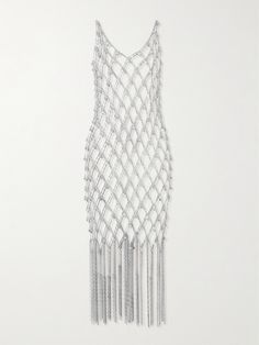 EXCLUSIVE AT NET-A-PORTER. Rabanne's show-stopping dress is constructed from open chainmail and embellished with glittering crystals. Layer yours over a swimsuit on your next tropical escape. Fish Net Dress, Netting Dress, Sparkle Mini Dress, Australia Clothes, V Neck Cocktail Dress, Crystal Dress, Chainmail Dress, Net Dress, Expensive Taste