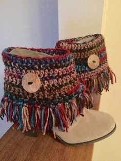 Crochet Boot Cuffs/Boot Toppers/Boot Cover by AllThingsUniqueShop Diy Boot Cuffs, Yarn Box