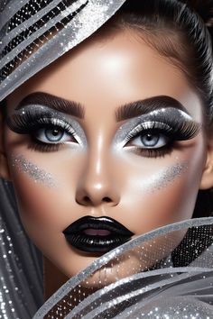 Water Inspiration, Galina Bugaenko, Metallic Fashion, Metal Fashion, Black Christmas, Art Furniture, Face Art, Face Drawing, Beauty Face