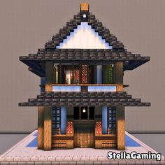 A quaint ramen noodle house is perfect to add to a Japanese/Asian town! or heck why not situate this quaint build with forest backdrop so that the travelers passing through your world have someone to stop off during their night!  Available for download via my patreon! Minecraft Japanese Village Layout, Minecraft Asian Palace, Minecraft Ramen Shop, Japanese Building Minecraft, Japan House Minecraft, Noodle Shop