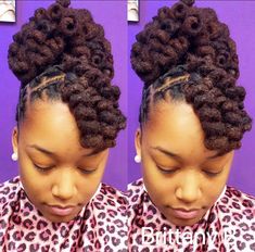 Updo Cabello Natural, Thick Locs, Dreads Girl, Hair Locks