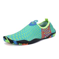 Men Women Quick-Dry Water Shoes Thick Sole Skin Aqua Socks Barefoot For Beach Yoga Exercise - Green - CP18550Y357 - Men's Shoes, Outdoor, Water Shoes  #WaterShoes #Men's #Shoes # #Outdoor # #Water #Shoes Green Summer Sneakers, Green Flat Sneakers For Summer, Multicolor Non-slip Sneakers For Outdoor, Comfortable Synthetic Sneakers For The Beach, Beach Sneakers Slip-resistant And Synthetic, Comfortable Sneakers For Summer Outdoor Activities, Comfortable Sneakers For Outdoor Summer Activities, Blue Breathable Sneakers For Beach, Comfortable Synthetic Beach Sneakers