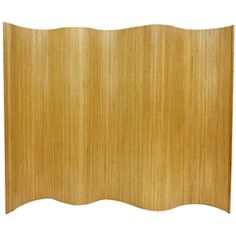 a wooden panel with wavy edges on a white background