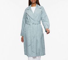 Bernardo Modern Trench Coat - QVC.com Modern Trench Coat, Sophisticated Style, Shirt Style, Trench Coat, Autumn Fashion, Relaxed Fit, Desk