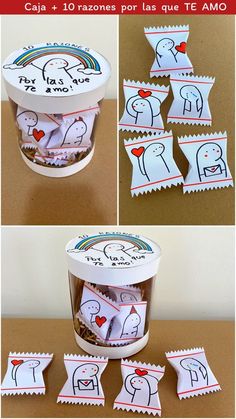 the instructions for how to make an elephant treat box with candy wrappers in spanish