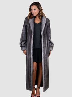 A mink coat of definitive style with dramatic sweeps of rich, gorgeous mink. Subtle elegance reigns in this beautiful fur that gives you a new dimension with every glance. A magnificent shawl collar and the clean lines of bracelet cuffs are never overwhelming, always graceful, this is a coat that will give pleasure for years! This coat has hook & eye snap closures, side pockets & is fully lined. Some sizes or colors of this style are custom-made, please allow approximately 2-6 weeks for delivery Bracelet Cuffs, Chinchilla Fur, Mink Coat, Mink Fur Coat, Fur Blanket, New Dimension, Mink Fur, Fox Fur, Shawl Collar