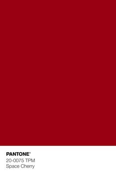 the pantone red color is shown in this image, it appears to be from space cherry