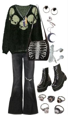 Fairy Grunge Outfit, Look Grunge, Retro Outfits, Grunge Fashion