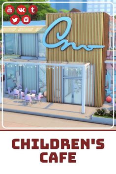 the children's cafe is on display in this screenshote image from the game