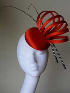 Orange Fascinators, Fascinator Hats Diy, Coast Dress, Ascot Hats, Mandala Tattoo Design