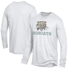 The Men's White Ohio Bobcats Keeper Long Sleeve T-Shirt is the perfect way to show your support for the Ohio Bobcats. Made from a comfortable cotton and polyester blend, this long sleeve tee features printed graphics that proudly display your Bobcats pride. The crew neck and tear-away tag provide a comfortable fit, making this shirt perfect for any occasion. Whether you're cheering on the Bobcats at the game or just showing your support around town, this shirt is sure to become a favorite. Alternative Men, Ohio Bobcats, Alternative Apparel, James Madison, Tiger T Shirt, Alternative Outfits, Hats For Sale, Great Dane, Easy Wear