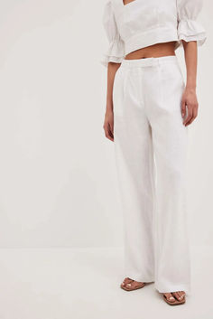 Linen Wide Leg Pants Wide Leg Pants White, Linen Wide Leg Pants, Wide Leg Linen Pants, Pants White, I Got Married, Wide Legs, Na Kd, Dream Wardrobe, Leg Pants