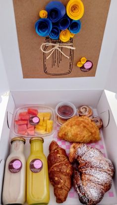 a box filled with different types of food