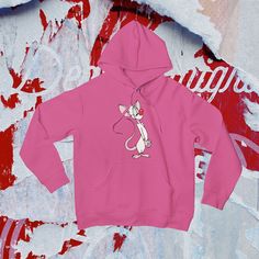 Embark on a journey of wit and whimsy with our "Pinky & The Brain" graphic hoodie. Featuring the iconic duo in vibrant detail, this Gildan 18500 hoodie is your ticket to nostalgic hilarity and timeless style. Join the ranks of Pinky's ponderings and Brain's schemes – wear it with a dash of mischief! Key Features: Hilarious Pinky graphic for a touch of nostalgia Vibrant colors and high-quality print for lasting appeal Gildan 18500 hoodie ensures unmatched comfort Share the laughter with fellow fans of the classic animated series Perfect hoodie for those who appreciate humor with a vintage twist Details: Our "Pinky" hoodie invites you to relive the classic animated series' humor in style. The graphic showcases Pinky and Brain in their iconic poses, adding a dose of laughter to your wardrobe. Pink Cotton Sweatshirt For Fan Merchandise, Pink Casual Sweatshirt For Fan Merchandise, Pink Long Sleeve Sweatshirt For Fan Merchandise, Pink Long Sleeve Sweatshirt For Fans, Brain Graphic, Iconic Duo, 90s Nostalgia, Classic Cartoons, Vintage Cartoon