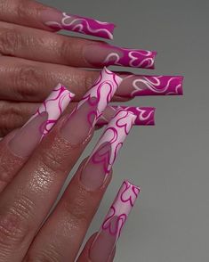 Long Acrylic Nail Designs, Drip Nails, Cute Acrylic Nail Designs, Dope Nail Designs, Long Acrylic Nails Coffin, Unique Acrylic Nails, Long Square Acrylic Nails