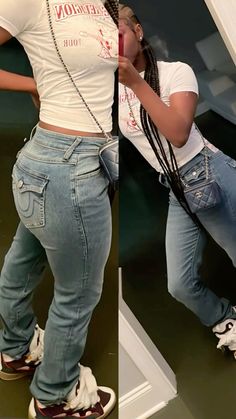 True Religion Jeans Outfit, Black True Religion Jeans, Rich Rich, Fashion Influencer, Swag Outfits For Girls, Streetwear Fashion Women