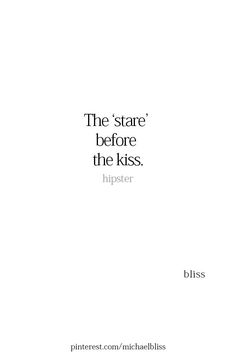 a white book cover with the words, the stare before the kiss