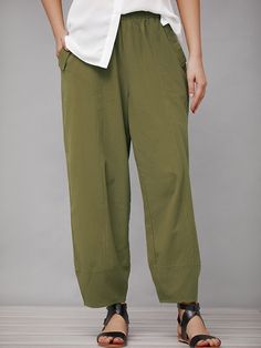 Army Green Solid with Pockets Casual Bottoms Cheap Pants, Casual Denim Jeans, Cotton Casual Pants, Casual Summer Pants, Warm Pants, Floral Print Pants, Pinstripe Pants, Half Sleeve Blouse, Casual Bottoms