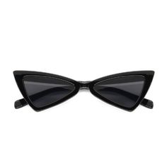 Black Plastic Vintage Cat Eye Triangle Sunglasses. The Cat Eye Silhouette Adds A Touch Of Retro Style, Perfect For Completing Any Look. Black Plastic Sunglasses For Parties, Black Plastic Sunglasses For Party, Black Plastic Party Sunglasses, Black Glass Cat Eye Sunglasses For Party, Bold Cat Eye, Triangle Sunglasses, 70s Sunglasses, Types Of Sunglasses, Bvlgari Sunglasses