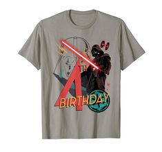 PRICES MAY VARY. Officially Licensed Star Wars Apparel 19STRW00435A Lightweight, Classic fit, Double-needle sleeve and bottom hem Star Wars Birthday Shirt, Star Wars Apparel, Anime Shirts, Star Wars Outfits, Star Wars Birthday, Star Wars Darth Vader, Star Wars Darth, Anime Shirt, Mens Long Sleeve Tee