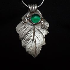 Leaves  of Fall Sterling Silver Pendant with Dichoric Accent B6 Handmade Leaf-shaped Sterling Silver Jewelry, Handmade Sterling Silver Leaf-shaped Jewelry, Green Leaf-shaped Jewelry Gift, Unique Nickel-free Leaf-shaped Jewelry, Handmade Leaf-shaped Metal Jewelry, Handmade Leaf-shaped Nature-inspired Jewelry, Green Hand-forged Pendant Necklace, Unique Green Leaf-shaped Jewelry, Handmade Metal Leaf Jewelry