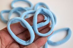 Set of 10 Light Blue Hair Scrunchies Fabric Elastic Ponytail Holder Scrunchy Pony Tail Wrap Hair Ties Bun Holder Maker Topknot Pick ► Set - 10 Scrunchies ►Color: Light Blue ►Wide : 1 cm/0.40 inch ►Diameter Scrunchies tube: 4 cm/1.57 inch ►Wraps hair twice. Have fun and enjoy shopping in our shop! You can also see our new shops: ►Beautiful Jewelry & Accessories: https://www.etsy.com/shop/BellaDonnaBG  ►Vintage Fashion& Jewelry Shop: https://www.etsy.com/shop/OldSchoolFashionShop ►Vintage and Hand Light Blue Hair, Bun Holder, Wrap Hair, Hair Scrunchies, Ponytail Holder, Ponytail Holders, Scrunchie Hairstyles, Top Knot, Handmade Home