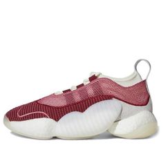 Adidas Crazy BYW LVL 2 'Trace Maroon' B37555 (SNKR/Unisex/Low Top/Basketball) Maroon Shoes, Adidas Continental 80, Adidas Continental, Top Basketball Shoes, Nike Air Pegasus, Adidas Crazy, Nike Air Jordan 1 Low, Jordan 11 Retro Low, Mens Shoes Casual Sneakers