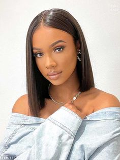 Straight Human Hair, Black Natural Hairstyles, Wig Accessories, Short Bob, Lace Frontal Wig, Short Hairstyles For Women, Bob Wigs