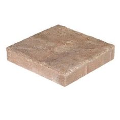 a square stone block on a white background