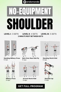 the no - equipment shoulder should be used to perform exercises for back and chest muscles