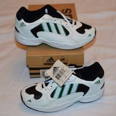 1998 France World Cup Adidas Deadstock Fortitude Junior Sneakers Vintage Unworn. Model: 072737 Color: White, Blue And Green Sizes: Junior 5.5 Equivalent To A Women’s 7 Eur 38 For Reference I Am A 7-7.5 In Nike And These Fit Perfect 90s Low-top Sports Sneakers, 90s White Sports Sneakers, Adidas Falcon White, France World Cup, Black Sneakers Women, White Athletic Sneakers, Adidas Super, Black Casual Shoes, Adidas Swift Run