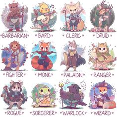 an image of zodiac signs in cartoon style