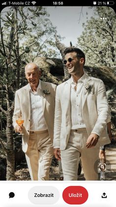 Mens Wedding Suits Abroad, Groom Suit Boho, Italian Wedding Groom, Engagement Suits For Men, Groom Suit Summer, White Linen Outfit, Casual Groom Attire, Alfresco Wedding