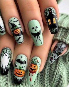 Vernis Halloween, Summerween Nails, Halloween Toe Nails, Idol Nails, Mickey Tattoo, Nail Halloween