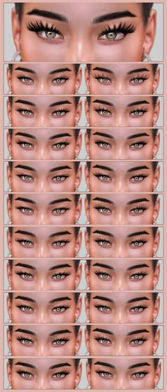 Hollywood Lashes Alpha Lashes in 21 swatches  LOD 0: 6K  LOD 1: 6K  LOD 2 : 3K  LOD 3: 1K #sims4cc Sims 4 Fashion Cc, Sims Clothes, Cc Clothes, The Sims 4 Packs