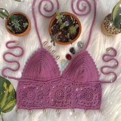 Tabitha Bralette Crochet Pattern PDF Boho Bralette Crochet | Etsy Bohemian Fitted Patterns With Crochet Lace, Fitted Bohemian Patterns With Crochet Lace, Bohemian Crochet Lace Patterns For Beach, Bohemian Crochet Lace Patterns In Yarn, Bohemian Crochet Patterns For Vacation, Handmade Yarn Crochet Top For Festivals, Bohemian Beach Crochet Patterns, Fitted Crochet Patterns For Beach, Handmade Fitted Triangle Crochet Top