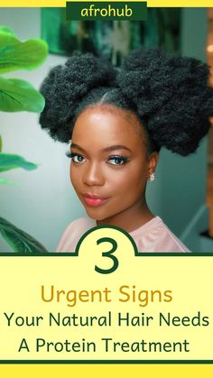 3 Signs Your Natural Hair Needs A Protein Treatment FAST Hair Growth Techniques, Natural Hair Problems, Learn To Listen, Natural Hair Growth Tips