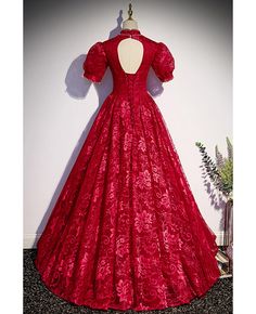 Get 10% off now! Buy burgundy formal lace long formal dress with collar high neck at cheap price online. Free stable shipping and pro custom service since 2009. Fitted Floor-length Lace Dress For Banquet, Fitted Lace Dress For Prom Season Banquet, Fitted Lace Dress For Prom Banquet, Elegant Red Evening Dress With Lace Bodice, Elegant Burgundy Ball Gown Evening Dress, Formal Floor-length Lace Dress For Prom, Fitted Burgundy Ball Gown Evening Dress, Formal Full Length Lace Evening Dress, Formal Gown With Lace Sleeves For Prom Season