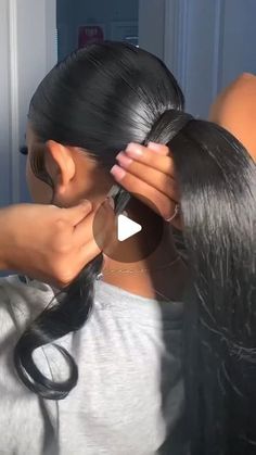 360 Lace Frontal Wig Hairstyles Ponytail, Cute Frontal Ponytails, Ponytail Hair For Wedding, Ponytail Wig Install, Frontal Side Part Ponytail, Ponytail With Added Hair, 4c Slick Back Ponytail With Weave, Hairstyles To Get Black Women, Ponytails Wedding Hairstyles