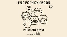 the cover art for puppetinexttoor press and start